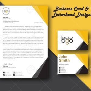 Letterhead & Business Card Template Set – Professional Branding Kit (Word, PSD, Google Docs)