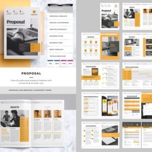 Business Proposal Template – Modern & Editable (MS Word, Google Docs, PDF)