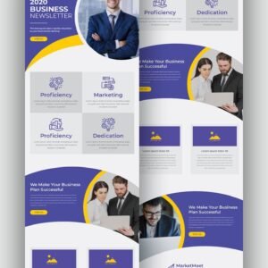 Email Newsletter Template – Professional & Responsive Design (HTML, PSD, Canva)