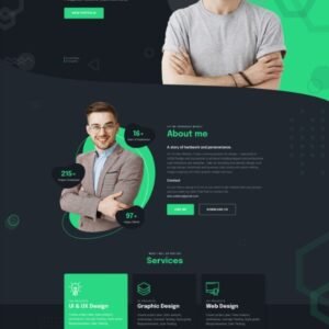 Portfolio Website Template – Modern & Creative Design (WordPress, Elementor, HTML, Figma)